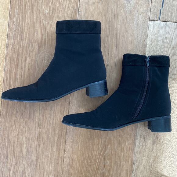 Stuart Weitzman Gore Tex Square Toe Booties 7.5 - Picture 6 of 11